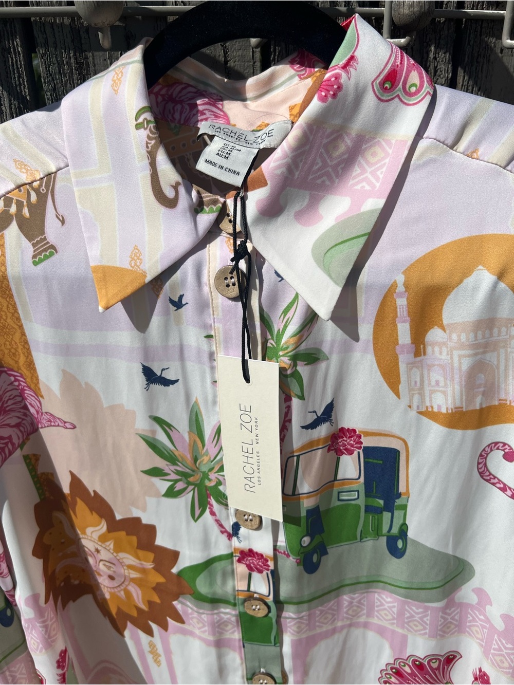 Rachel Zoe Women’s Long-Sleeve Button-Down Shirt - Picture 5 of 6